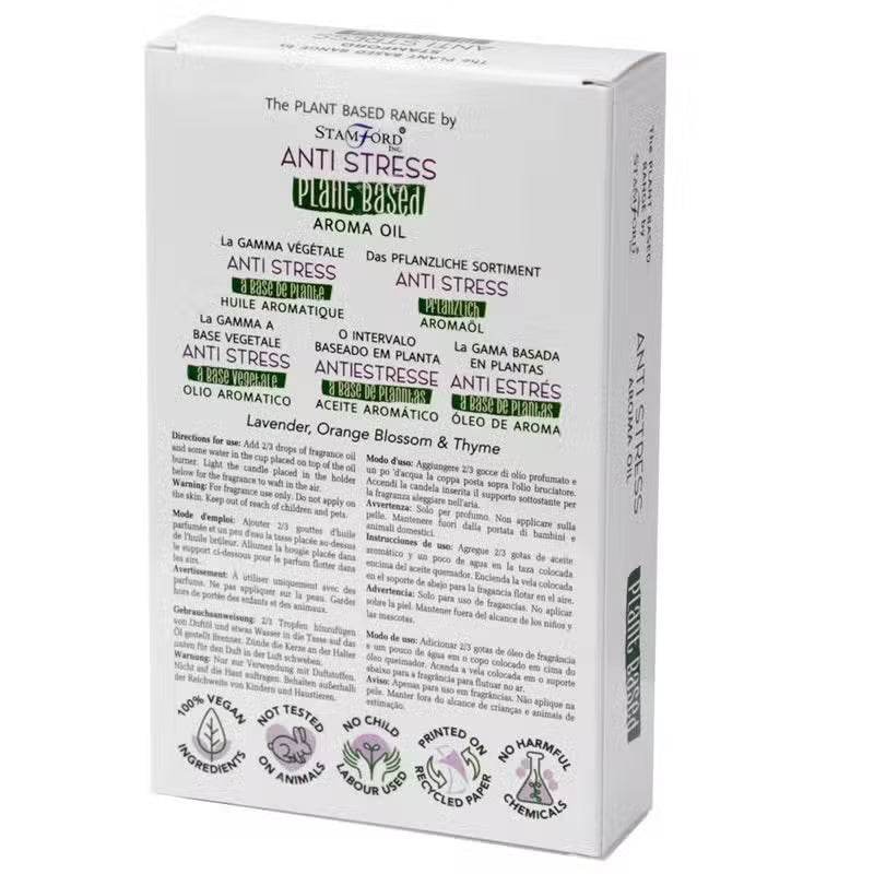 Duftöl auf Pflanzenbasis - 10ml - Anti Stress - Plant Based Fragrance Oils - Hauttempel