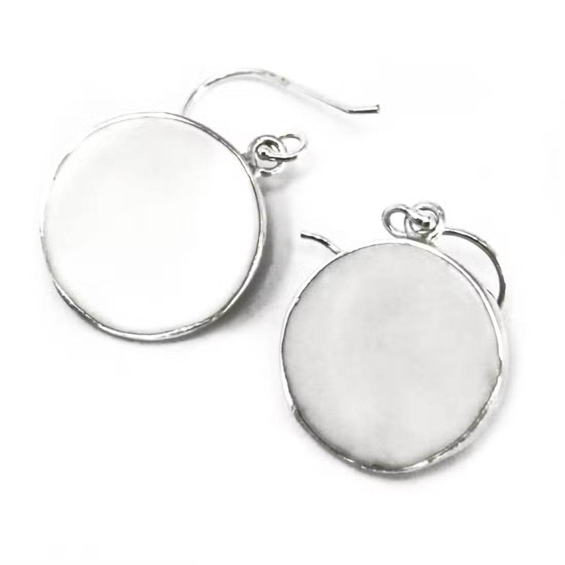 Lebensbaum Ohrringe 925 Silber 15mm - Perlmutt - Silberschmuck - Hauttempel