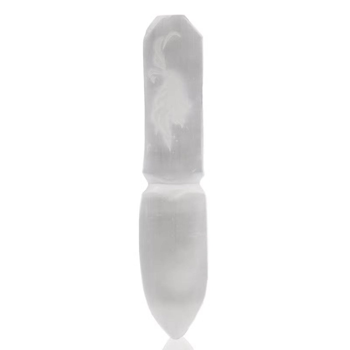 Selenit-Ritualmesser - Vergangenheit loslassen - Selenit-Ritualmesser - Hauttempel