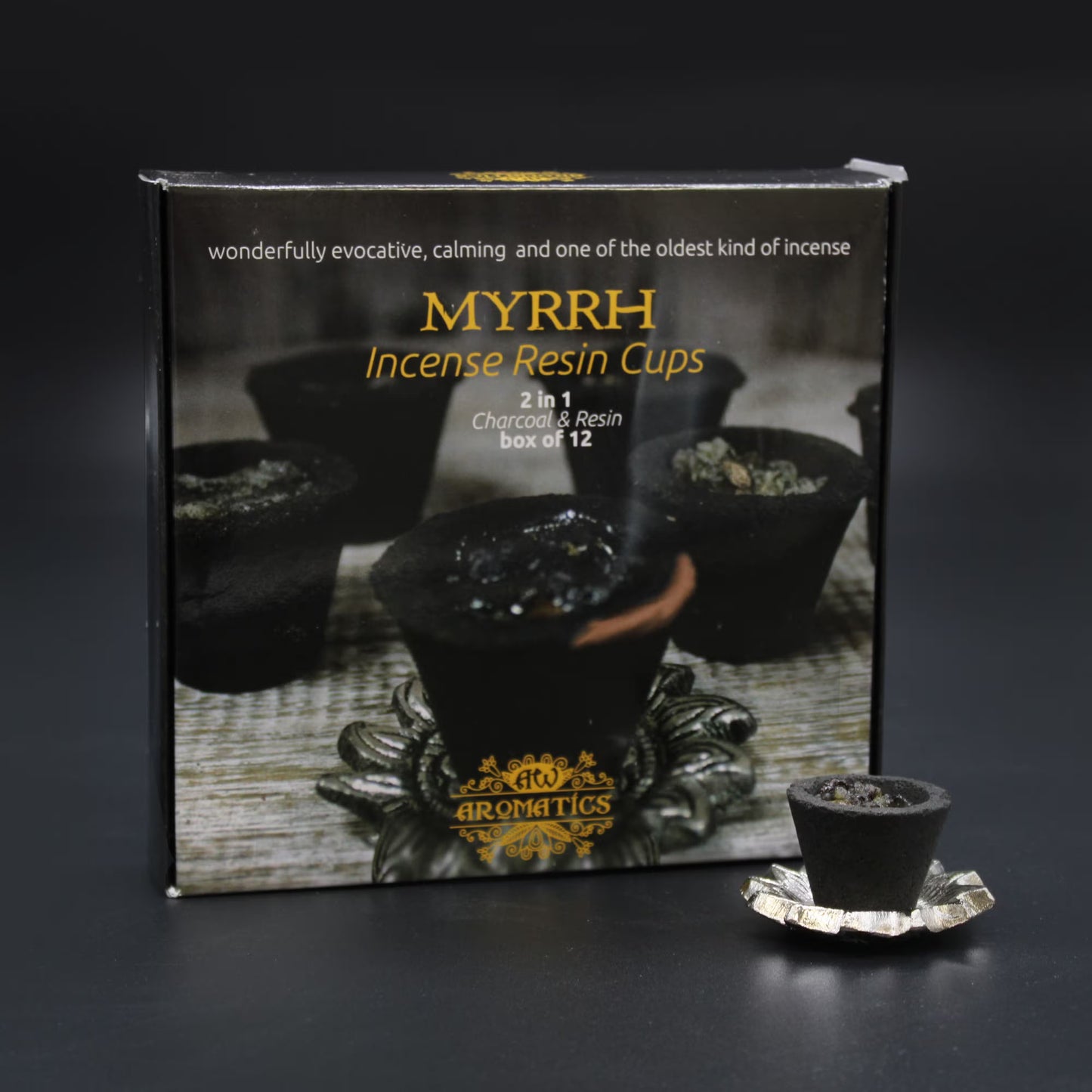 Harzbecher Set – Traditionelles Räuchern 12 Stk. - Myrrhe