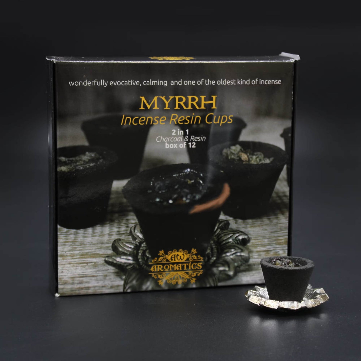 Harzbecher Set – Traditionelles Räuchern 12 Stk. - Myrrhe - Harze - Hauttempel