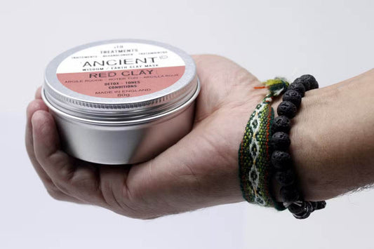 Gesichtsmaske Red Clay (Roter Kaolin Ton) - 80 g - Clay Face Mask Powders - Hauttempel