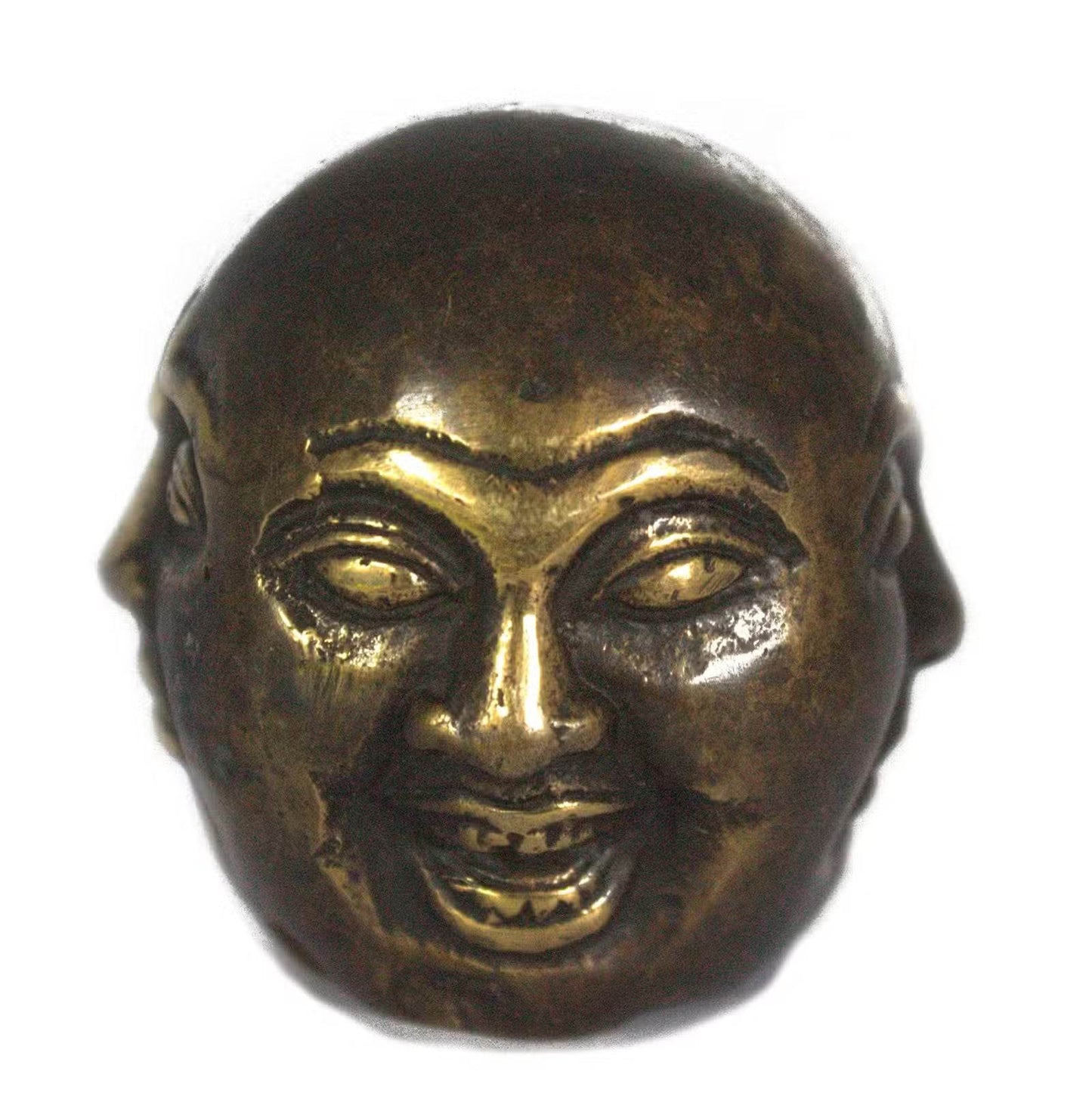 Fengshui - Viergesichtiger Buddha aus Messing - 5cm - Statuen & Figuren - Hauttempel