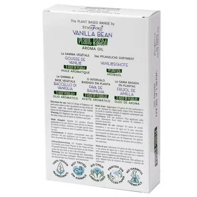Duftöl auf Pflanzenbasis - 10ml - Vanilla Bean - Plant Based Fragrance Oils - Hauttempel