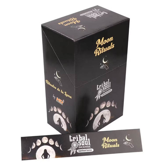 TRIBAL SOUL Räucherstäbchen & Keramikhalter - Mondritual - Räucherstäbchen - Hauttempel