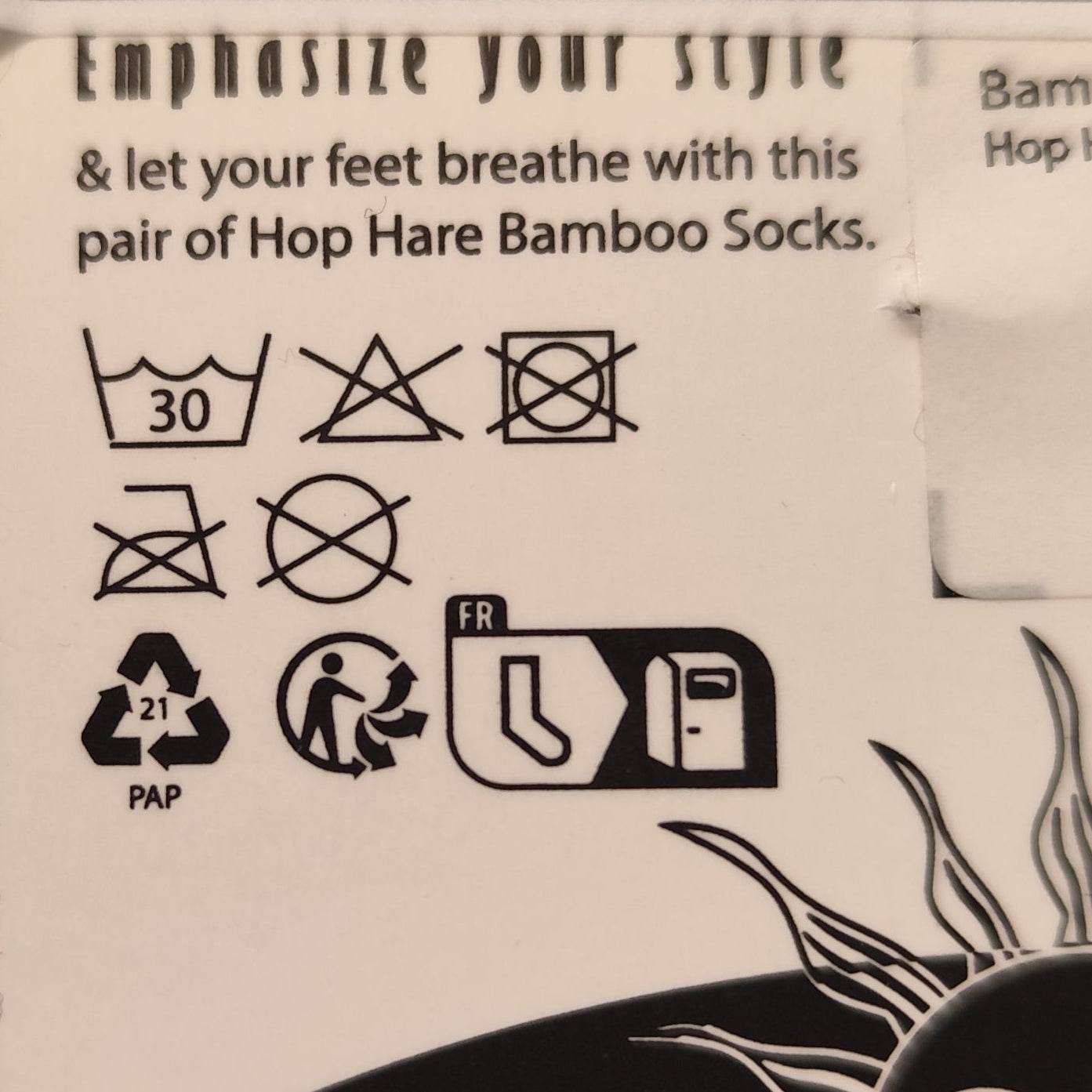 Bambussocken, niedrige (Sneakersocken) (M/L bzw. 41-46) - 7 Chakra - Hop Hore Bamboo Low Trainer Socks - Hauttempel