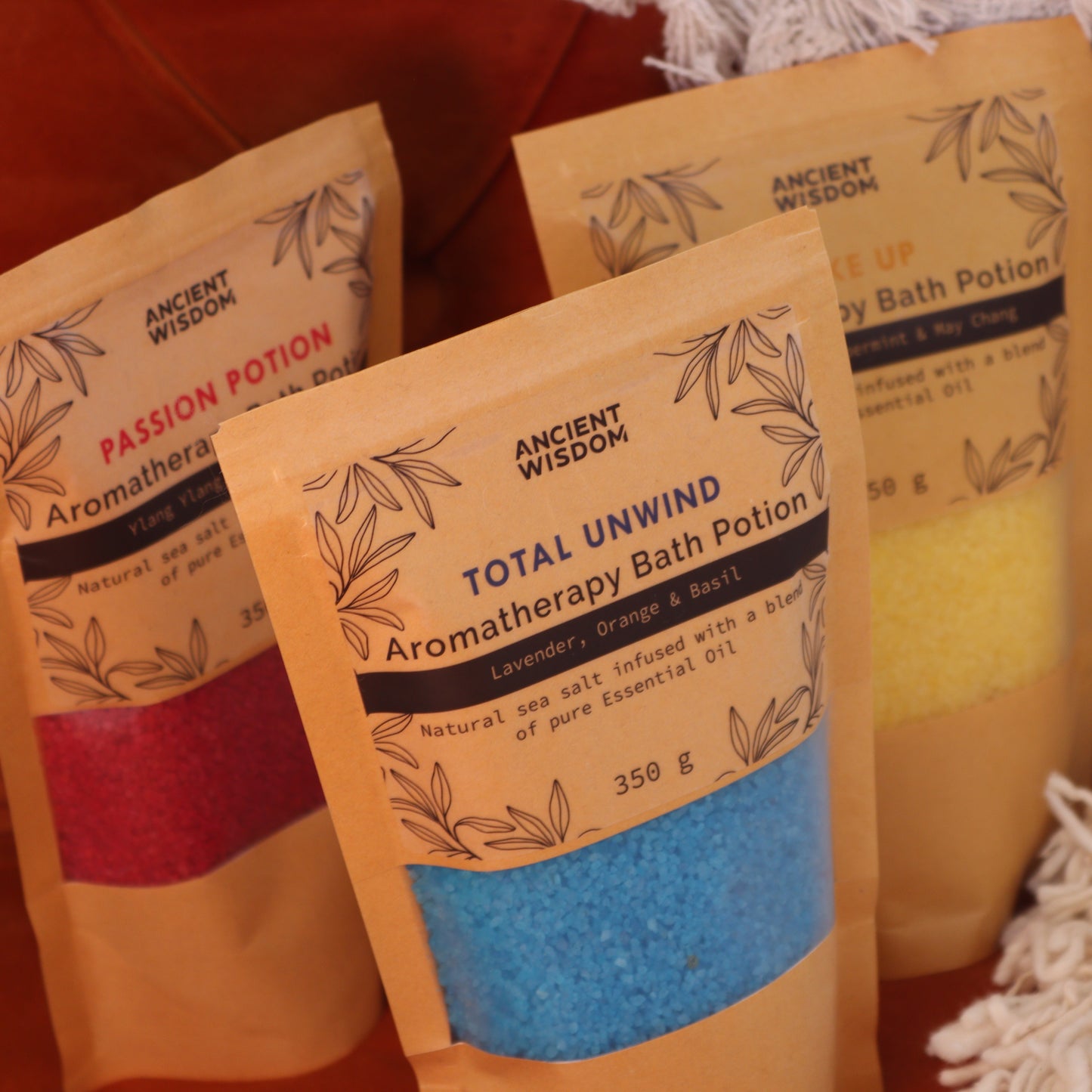 Aromatherapie Badezusatz "TOTALE ENTSPANNUNG" im Kraftbeutel 350g
