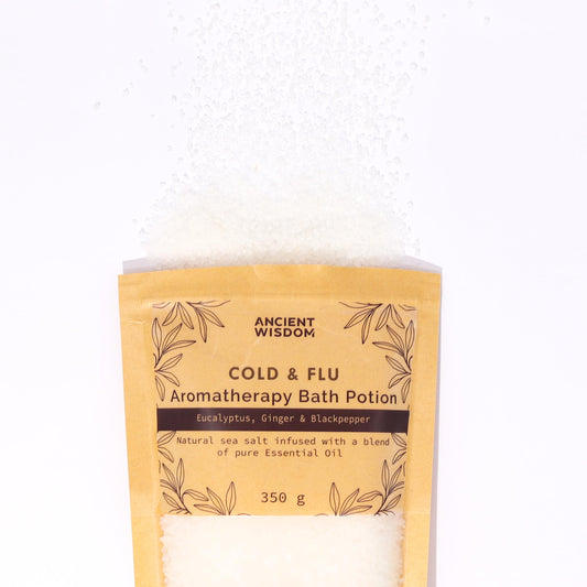 Aromatherapie Badezusatz "ERKÄLTUNG & GRIPPE" im Kraftbeutel 350g