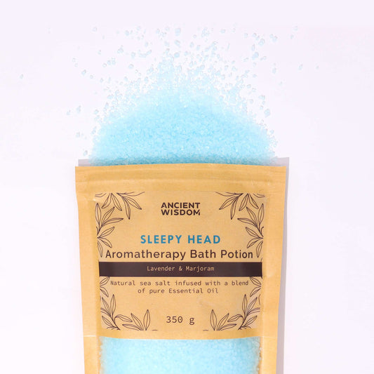 Aromatherapie Badezusatz "SLEEPY HEAD" im Kraftbeutel 350g