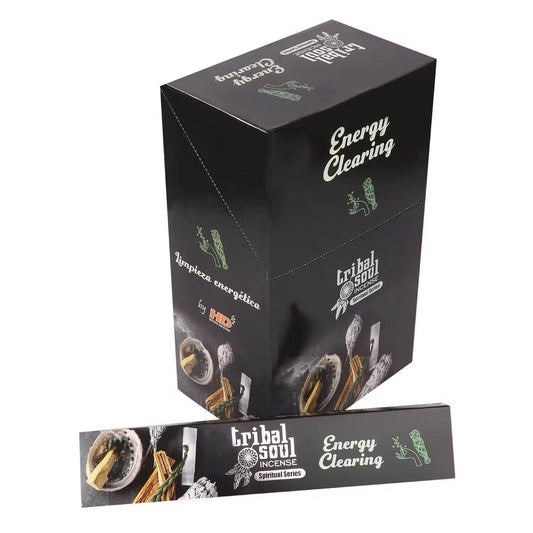 TRIBAL SOUL Räucherstäbchen & Keramikhalter - Energiereinigung - Räucherstäbchen - Hauttempel