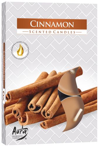 Duft-Teelichter - Zimt - Cinnamon (6-er Set)