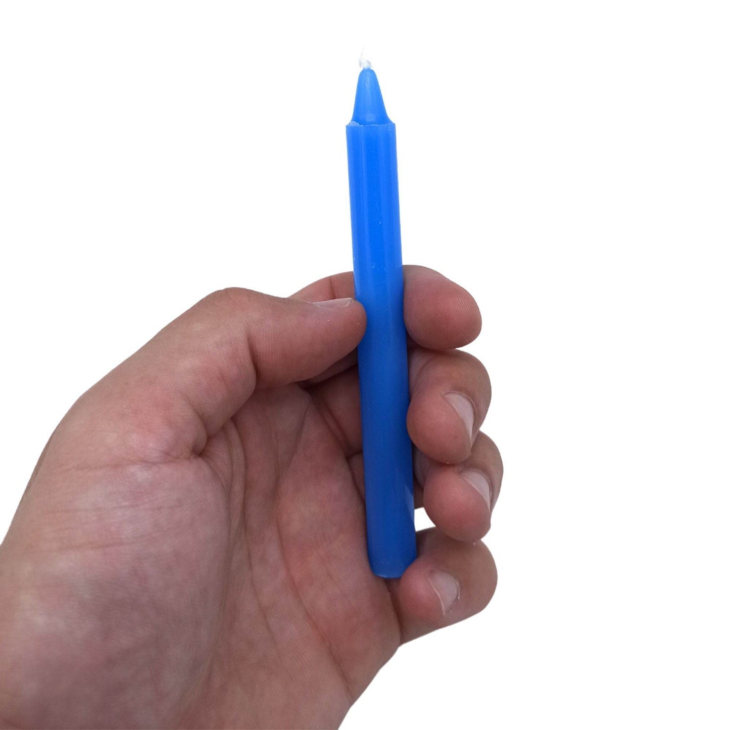 Hals-Chakra Manifestation Kerzen Hellblau (12-er Set) - Magic Candles for Manifestation - Hauttempel