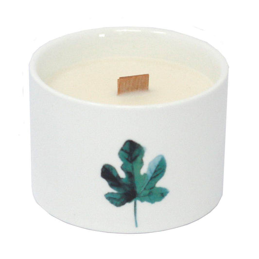 Mittlere Sojawachs Kerzen im 3er Set - Zitrone-Geißblatt - 3xBotanical Wooden Wick Soy Candle - Hauttempel