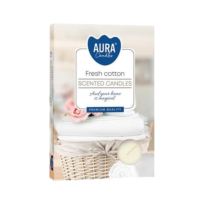 Duft-Teelichter - Frische Baumwolle - Fresh Cotton (6-er Set)