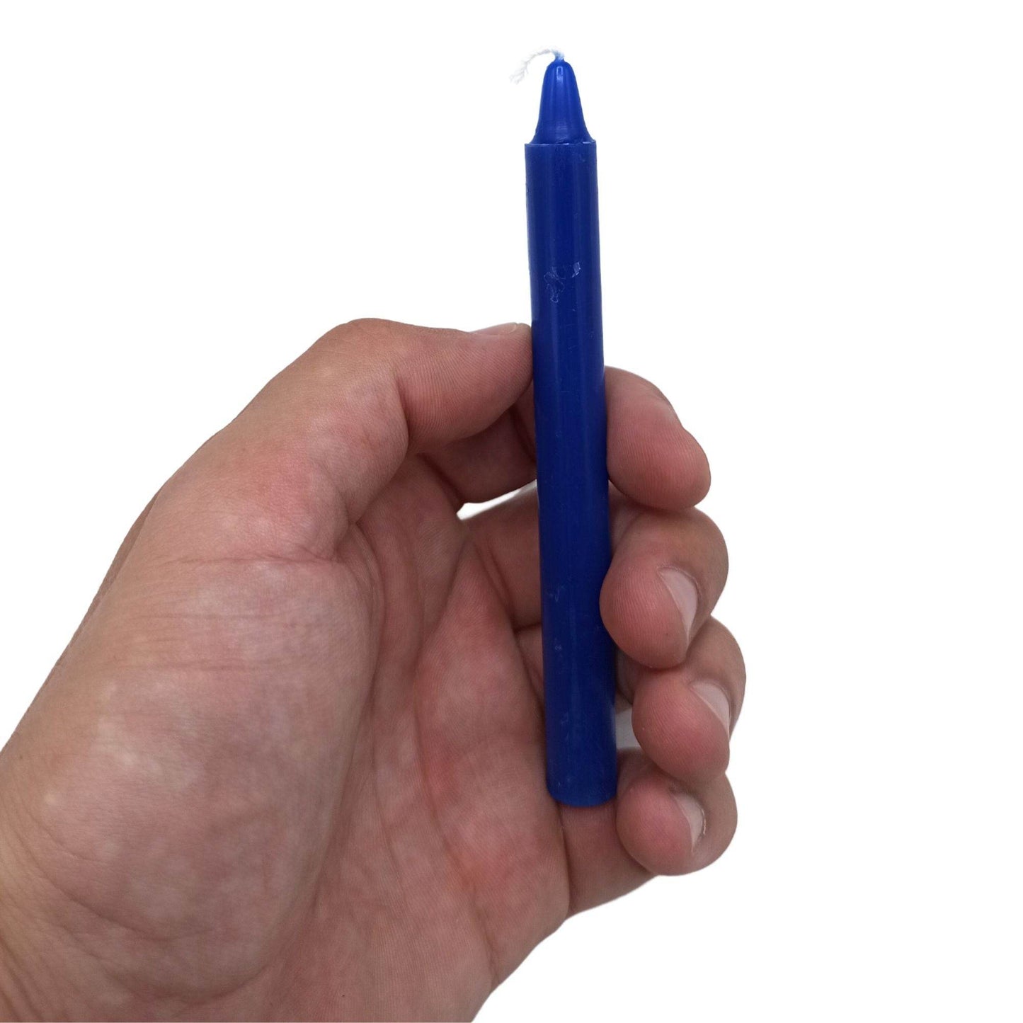 Drittes-Auge-Chakra Manifestation Kerzen Blau (12-er Set) - Magic Candles for Manifestation - Hauttempel
