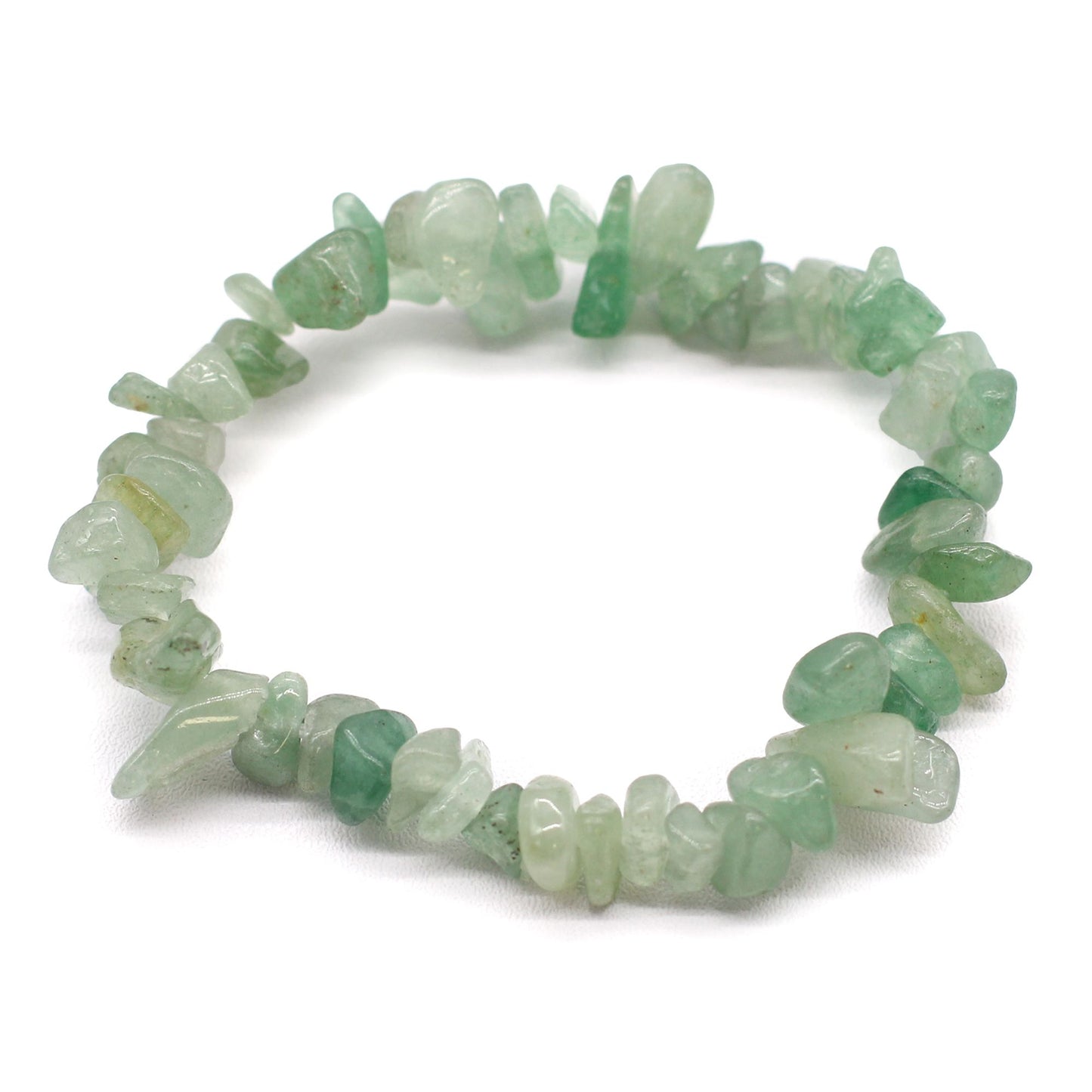 Edelsteinarmband Grüner Aventurin – grüne Perlenarmband, Freisteller