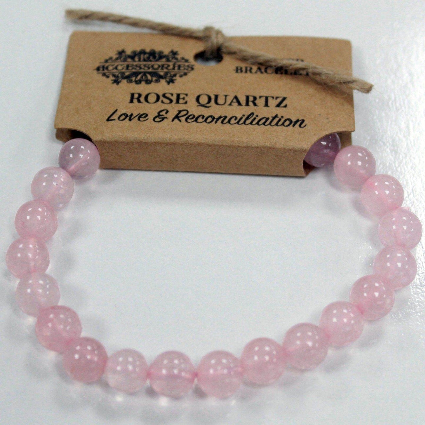 Edelstein-Kraftarmband - Rosenquarz - Armschmuck - Hauttempel