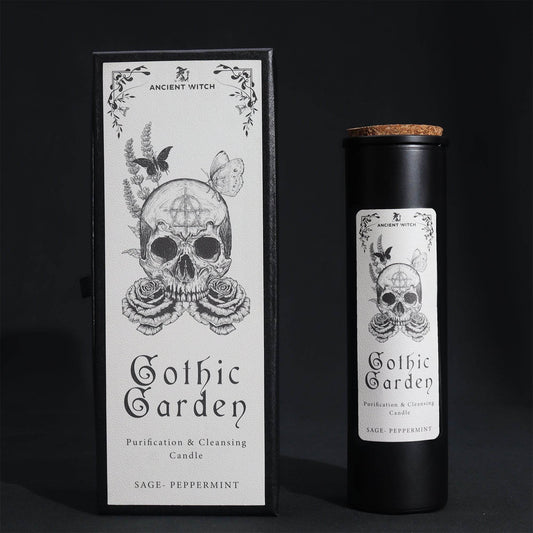 Hexen-Reinigungskerzen - Gothic Garden - Salbei & Pfefferminze - Ancient Witch Purification Candles - Hauttempel