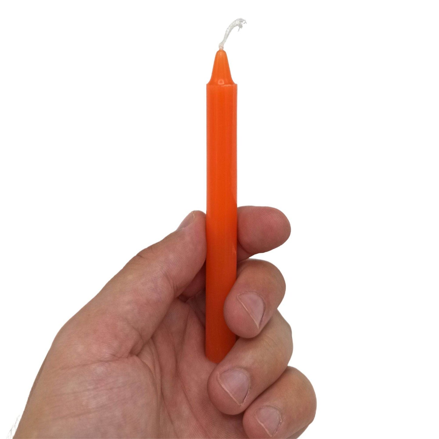 Sakral-Chakra Manifestation Kerzen Orange (12-er Set) - Magic Candles for Manifestation - Hauttempel