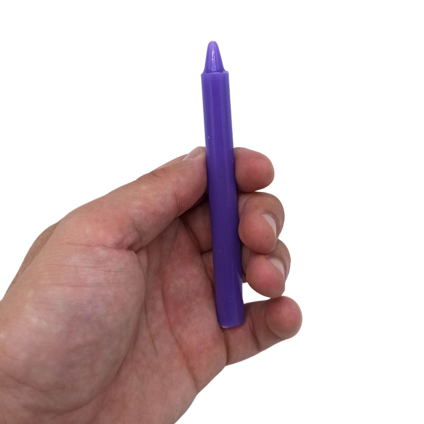 Kronen-Chakra Manifestation Kerzen Lila (12-er Set) - Magic Candles for Manifestation - Hauttempel
