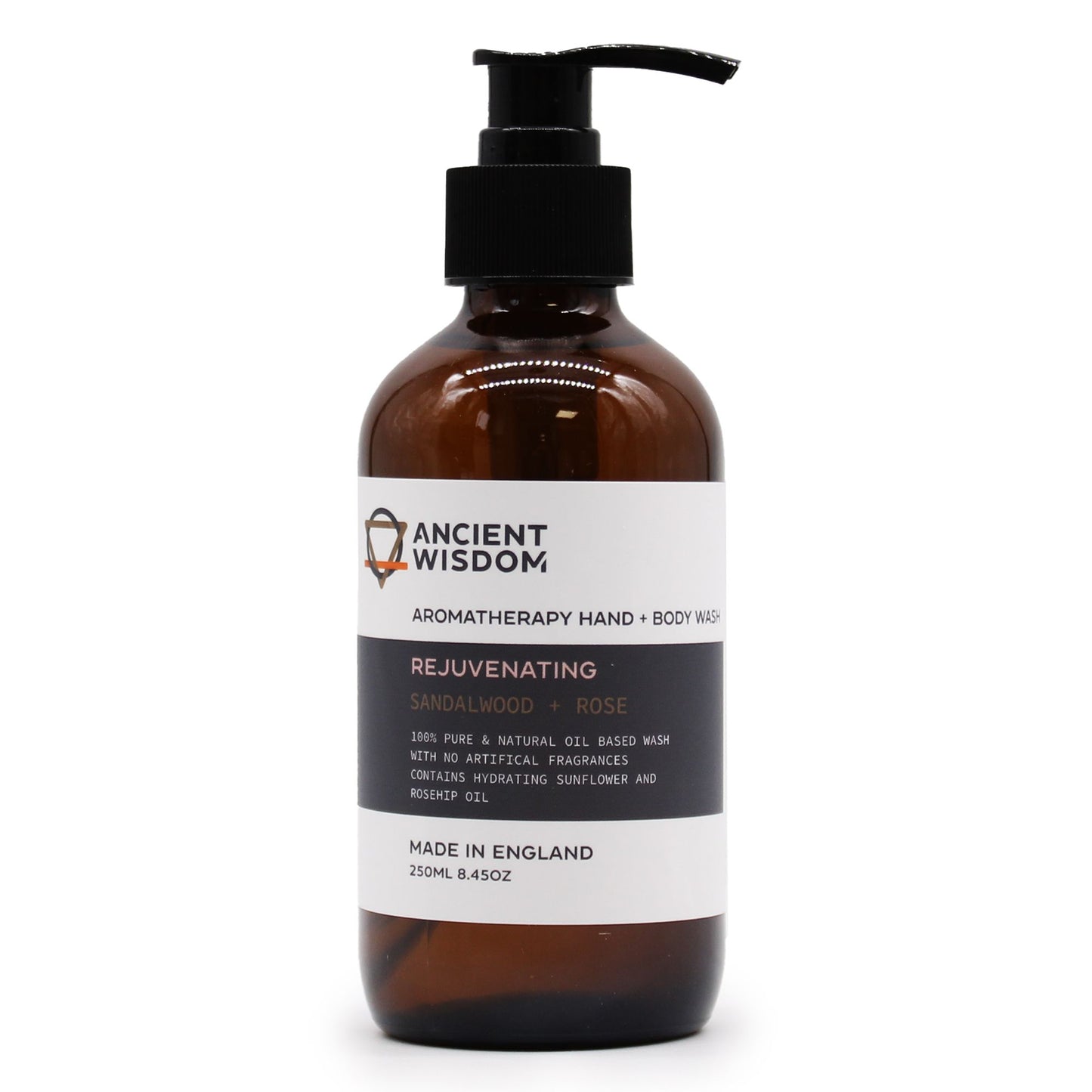 Aromatherapie Hand- & Body Wasch- & Duschgel Sandelholz & Rose - 250ml