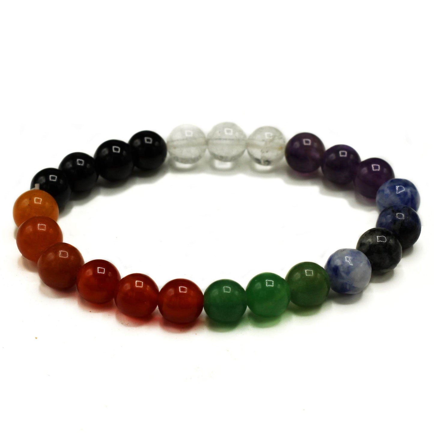 Edelstein-Kraftarmband - Chakra Steine - Armschmuck - Hauttempel