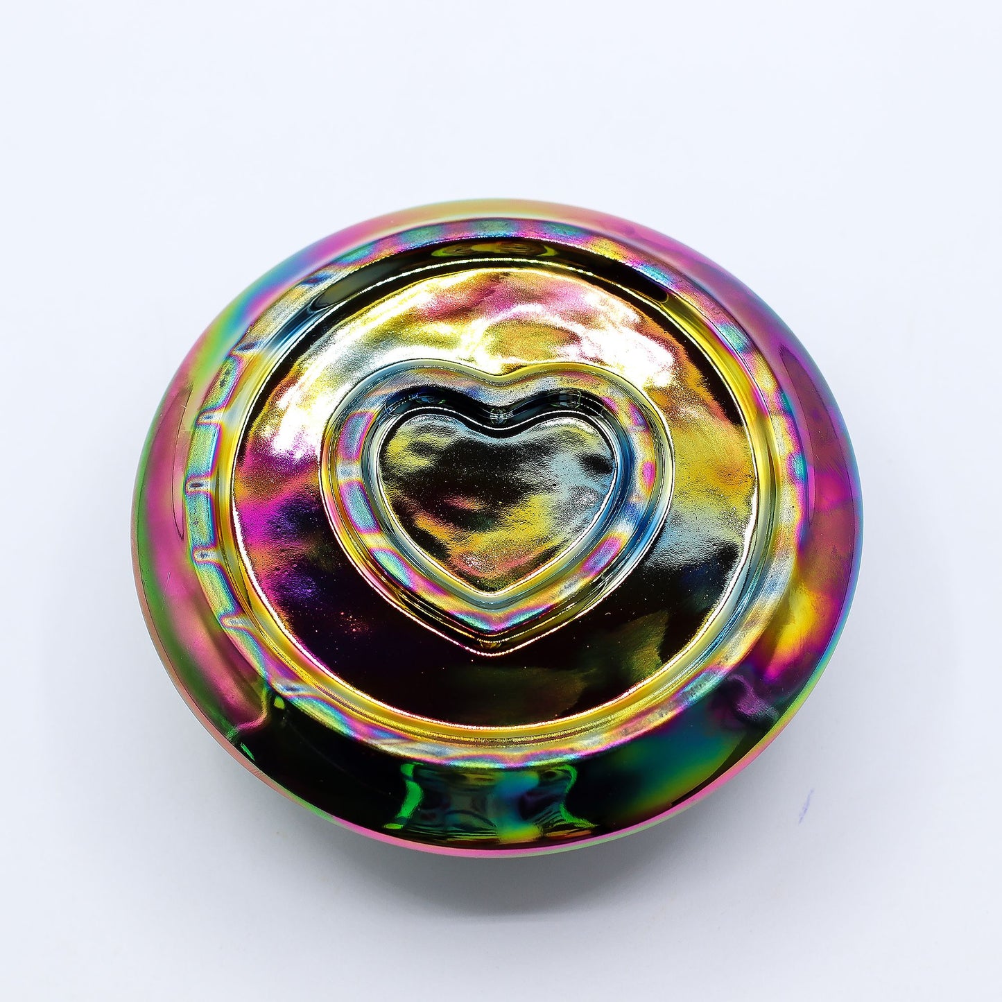 3in1 Keramik-Halter für Räucherstäbchen, Kegel, Bündel & Palo Santo - Metallic Rainbow
