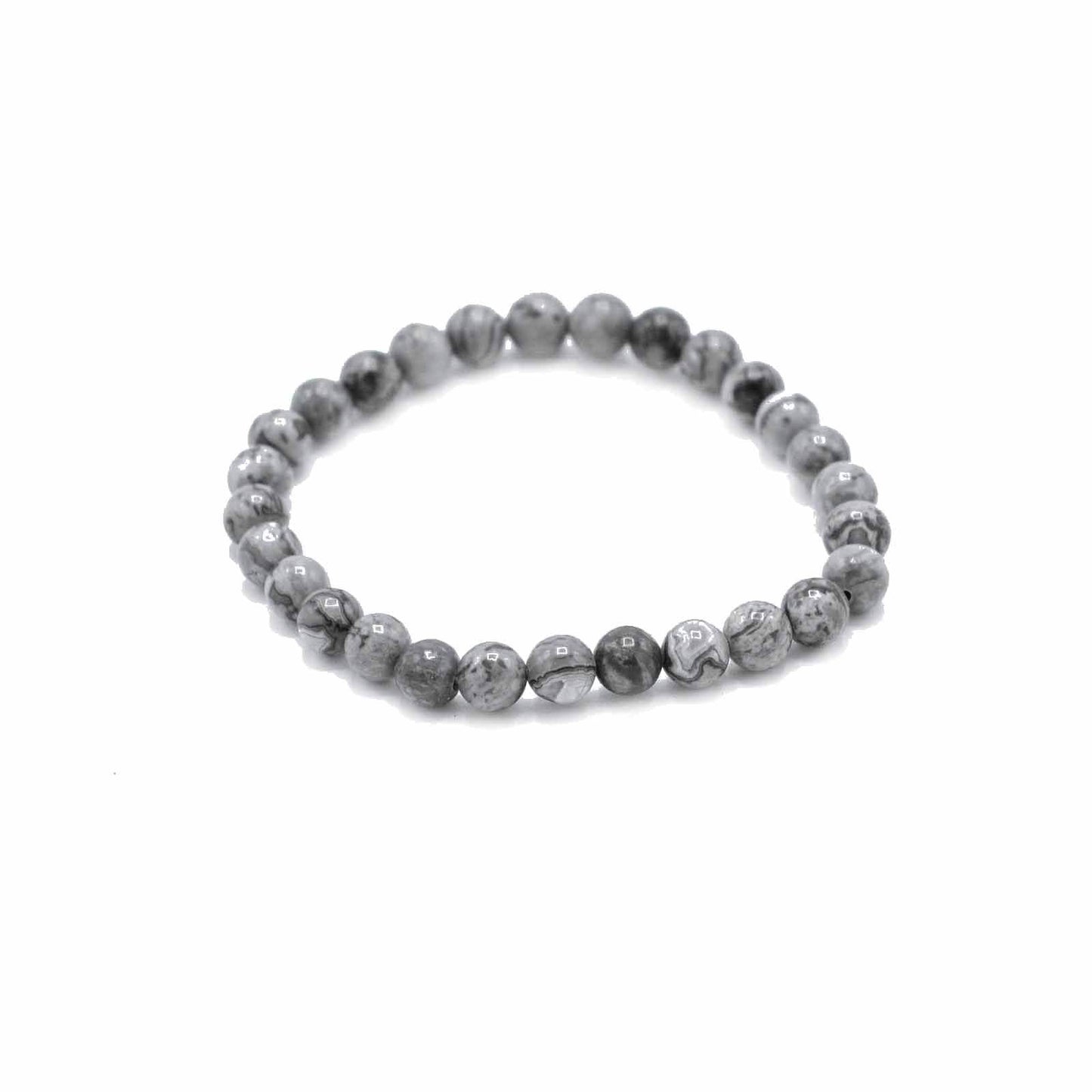 Grauer Karten Jaspis Manifestation Armband - Prosperity - Armschmuck - Hauttempel
