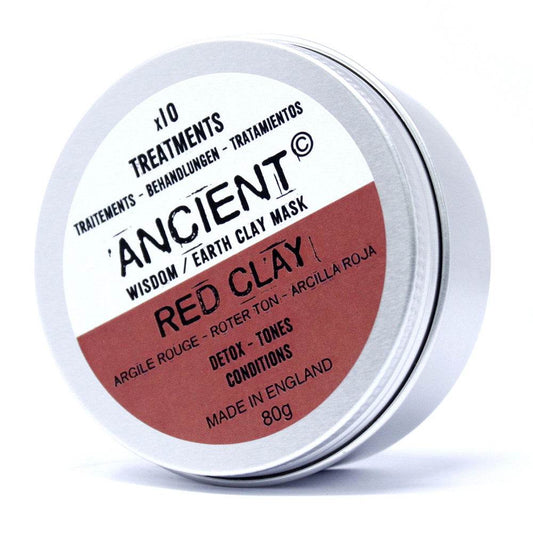 Gesichtsmaske Rote Tonerde – Dose geschlossen, Frontansicht
