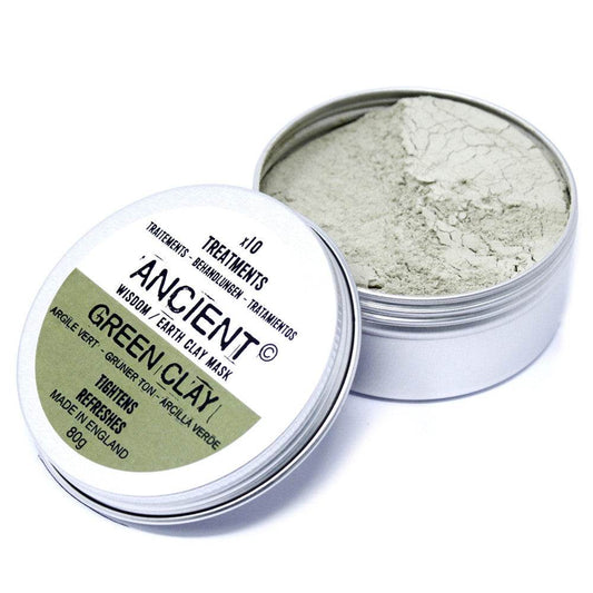 Gesichtsmaske Green Clay (Grüner Illit-Ton) - 100 g - Clay Face Mask Powders - Hauttempel