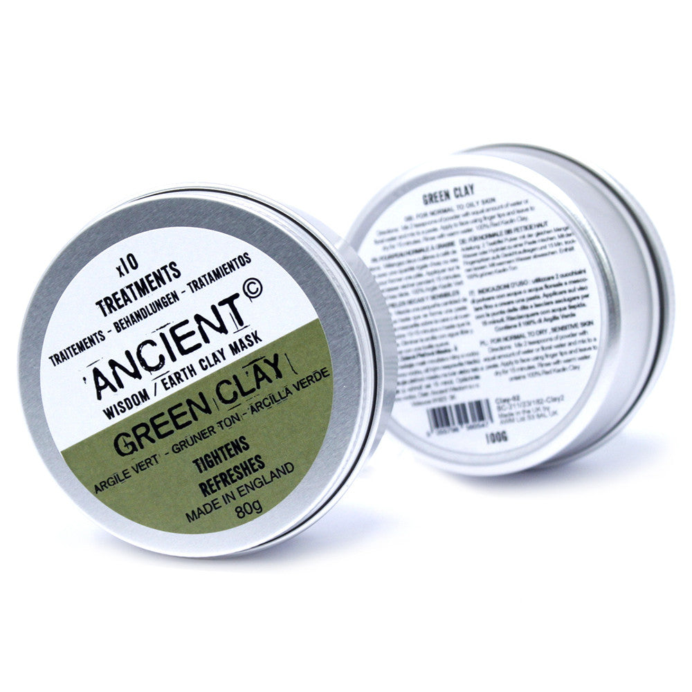 Gesichtsmaske Green Clay (Grüner Illit-Ton) - 80 g