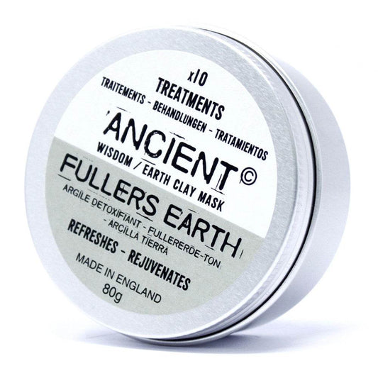 Gesichtsmaske Fuller Earth (Bleicherde) - 80 g - Clay Face Mask Powders - Hauttempel