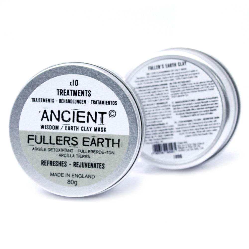 Gesichtsmaske Fuller Earth (Bleicherde) - 80 g - Clay Face Mask Powders - Hauttempel