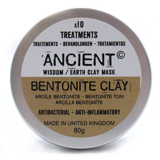 Gesichtsmaske Bentonite Clay (Bentonit Ton) - 50g - Clay Face Mask Powders - Hauttempel