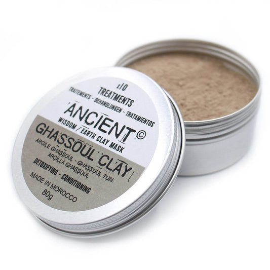 Gesichtsmaske Ghassoul-Clay (Ghassoul-Tonerde) - 80 g - Clay Face Mask Powders - Hauttempel