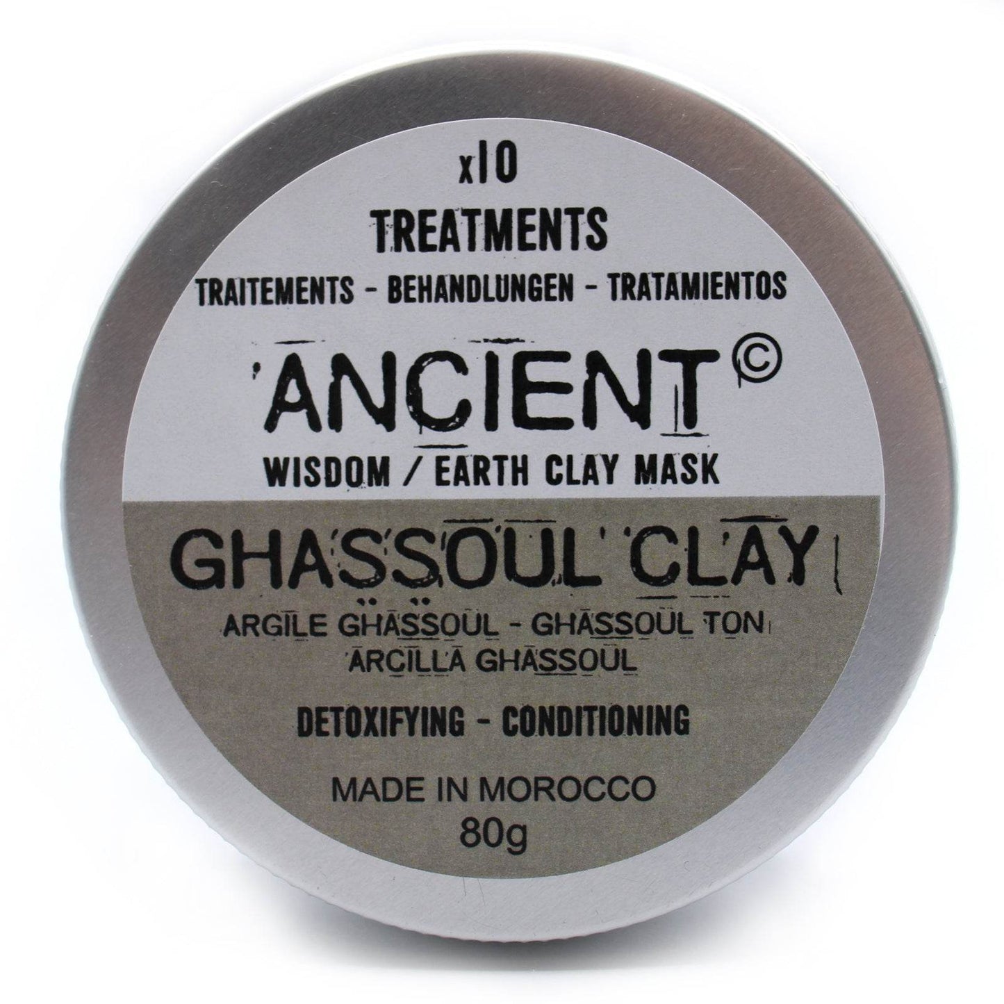 Gesichtsmaske Ghassoul-Clay (Ghassoul-Tonerde) - 80 g - Clay Face Mask Powders - Hauttempel