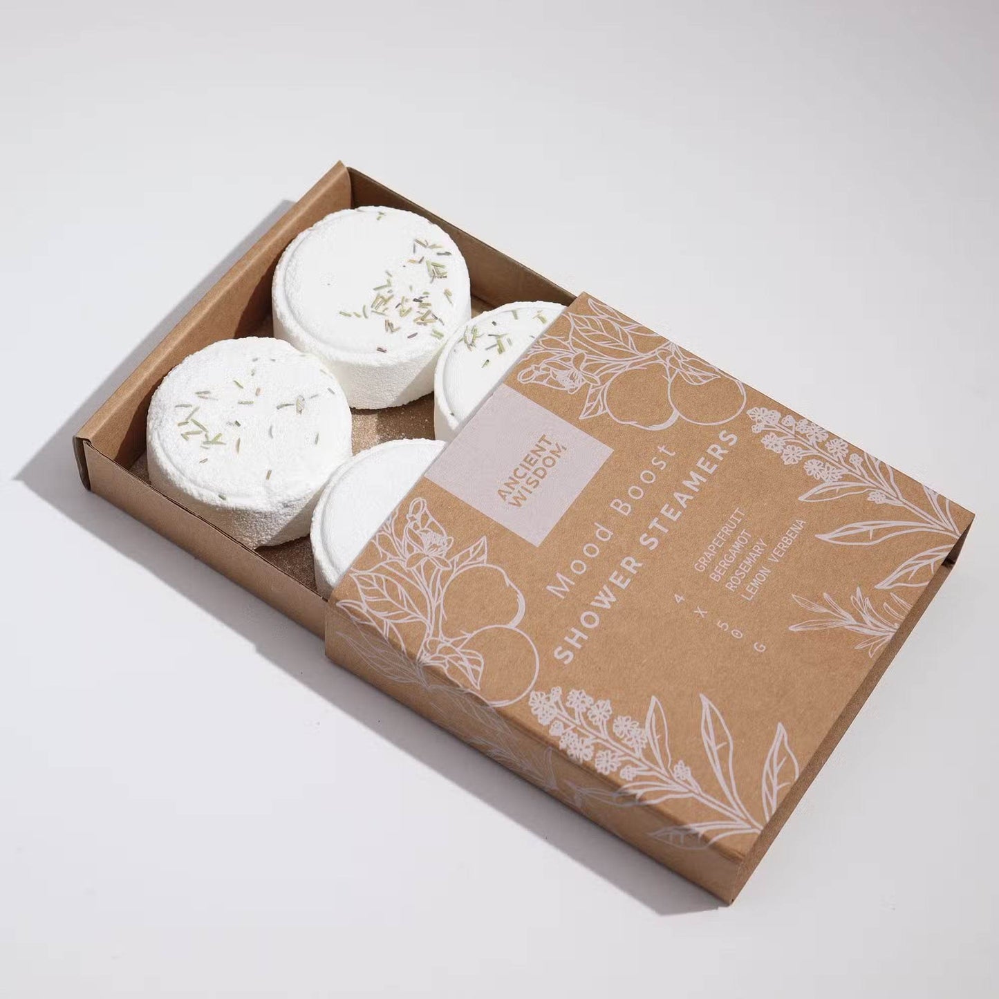 ZEN Shower Steamers - 4-er Set Duschdampfer - Mood Boost - Duschdampfer - Hauttempel