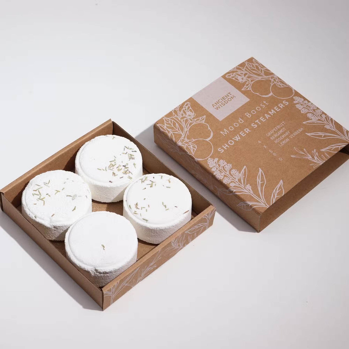 ZEN Shower Steamers - 4-er Set Duschdampfer - Mood Boost - Duschdampfer - Hauttempel