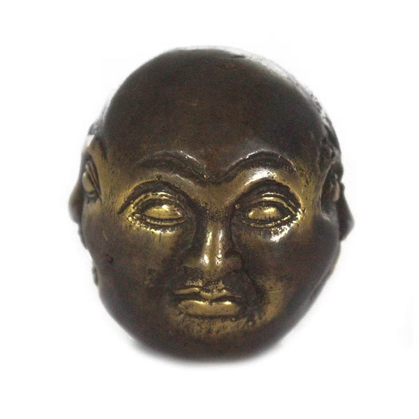 Fengshui - Viergesichtiger Buddha aus Messing - 4,5cm - Statuen & Figuren - Hauttempel