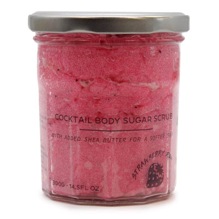 Zucker-Körperpeeling Erdbeer-Rum - 300g - Peeling - Hauttempel