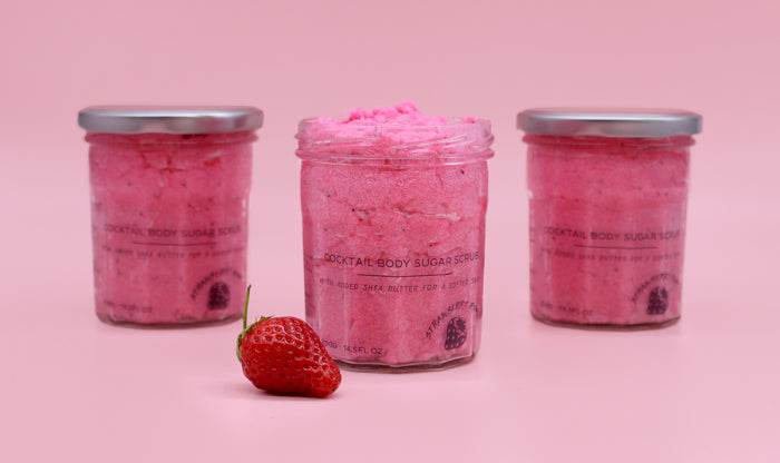Zucker-Körperpeeling Erdbeer-Rum - 300g - Peeling - Hauttempel