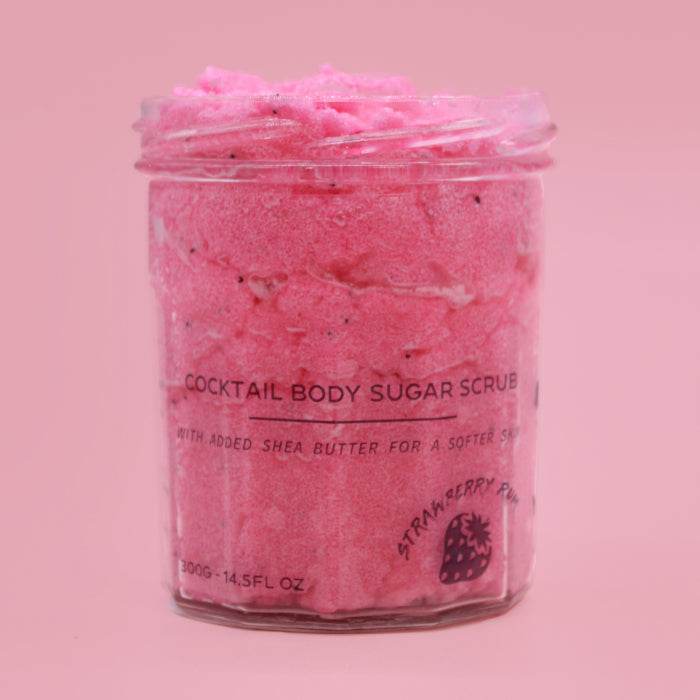 Zucker-Körperpeeling Erdbeer-Rum - 300g - Peeling - Hauttempel