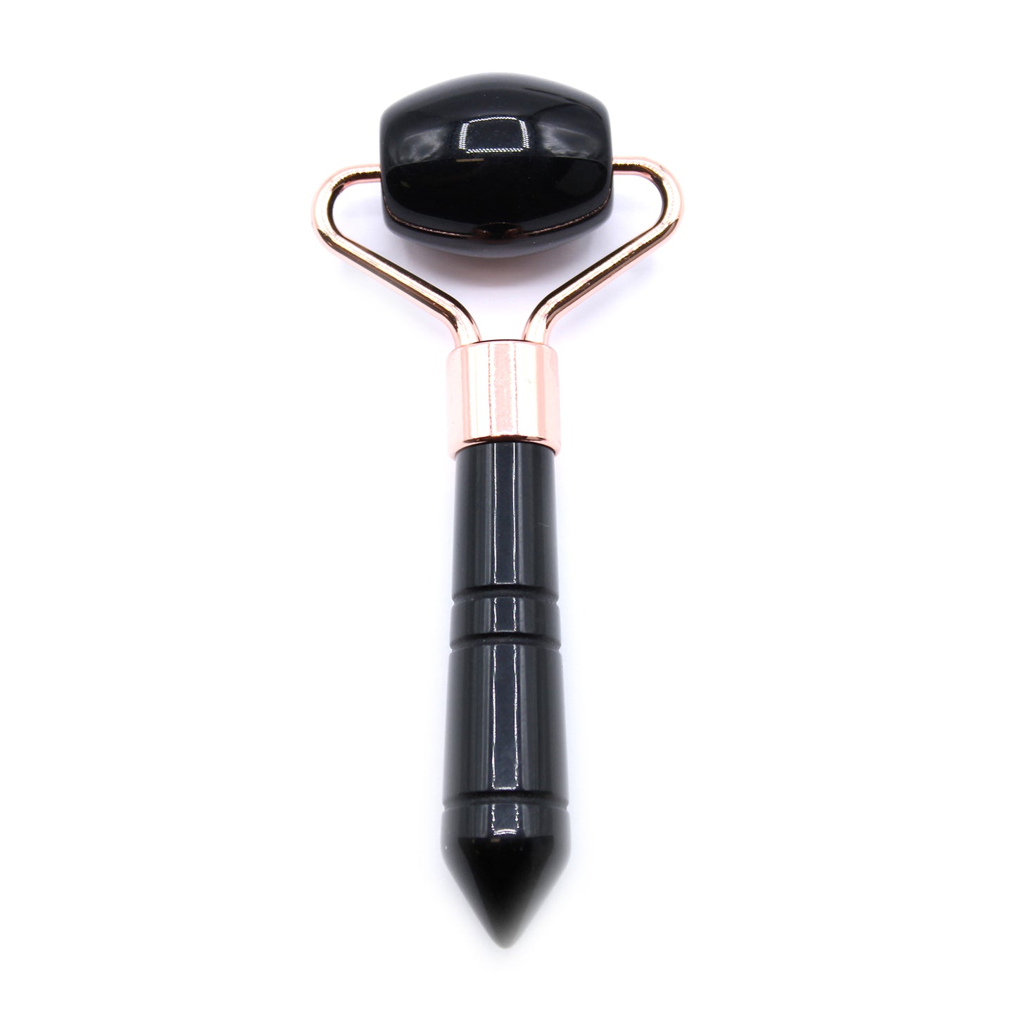 Edelstein Mini Gesichtsroller - Schwarzer Obsidian
