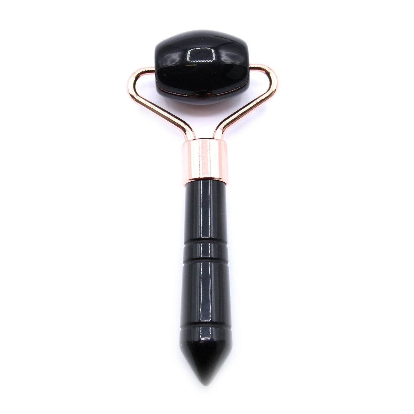 Edelstein Mini Gesichtsroller - Schwarzer Obsidian - Edelstein Gesichtsroller - Hauttempel