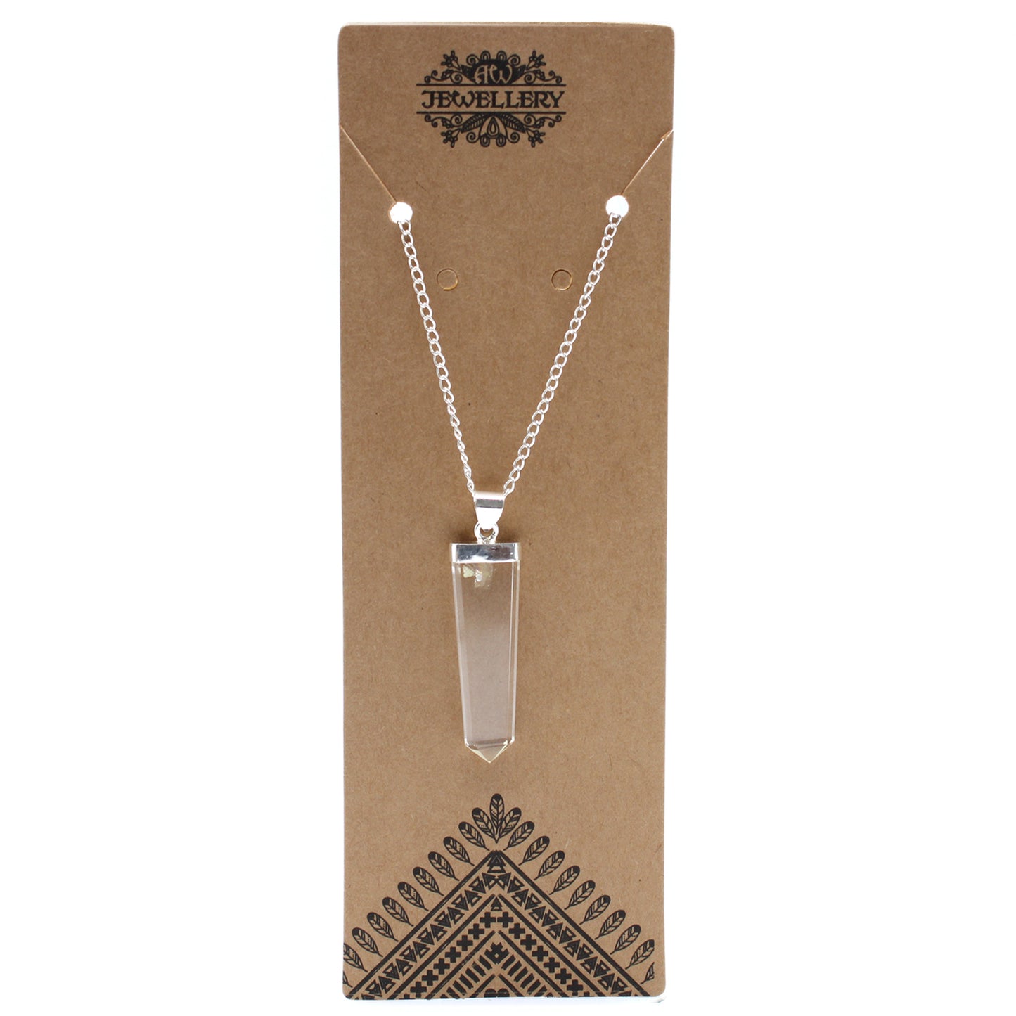 Indische Edelsteinkette - Flacher Stift - 5 Designs