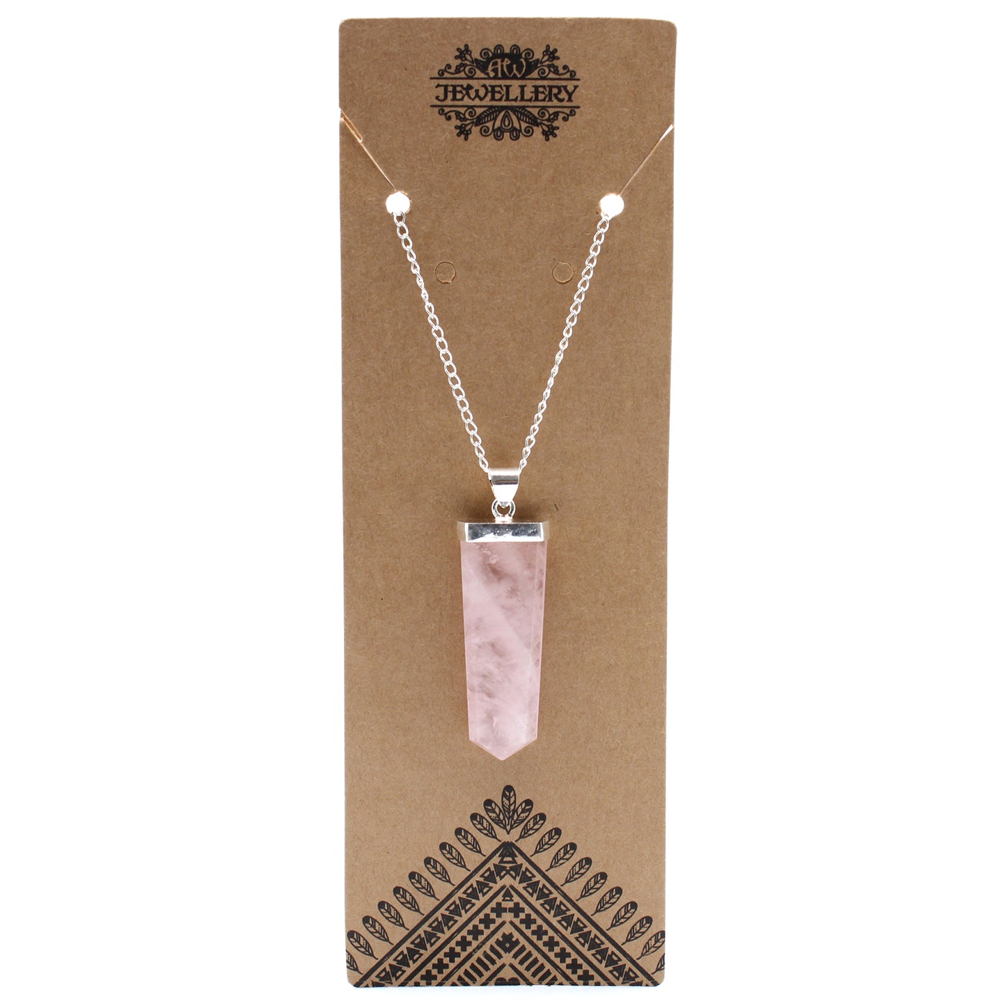Indische Edelsteinkette - Flacher Stift - 5 Designs