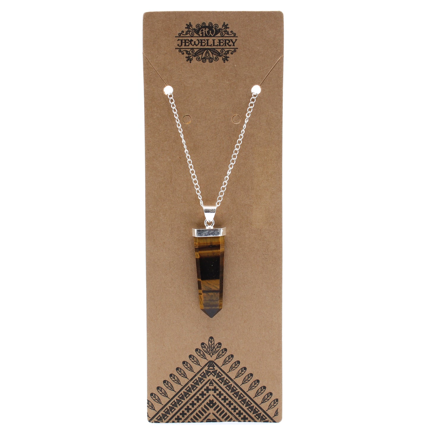 Indische Edelsteinkette - Flacher Stift - 5 Designs