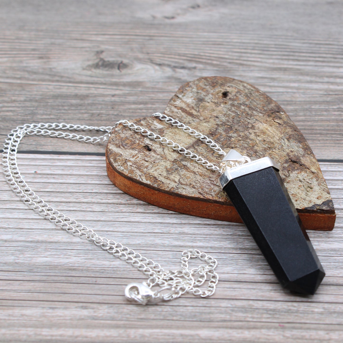 Indische Edelsteinkette - Flacher Stift - 5 Designs