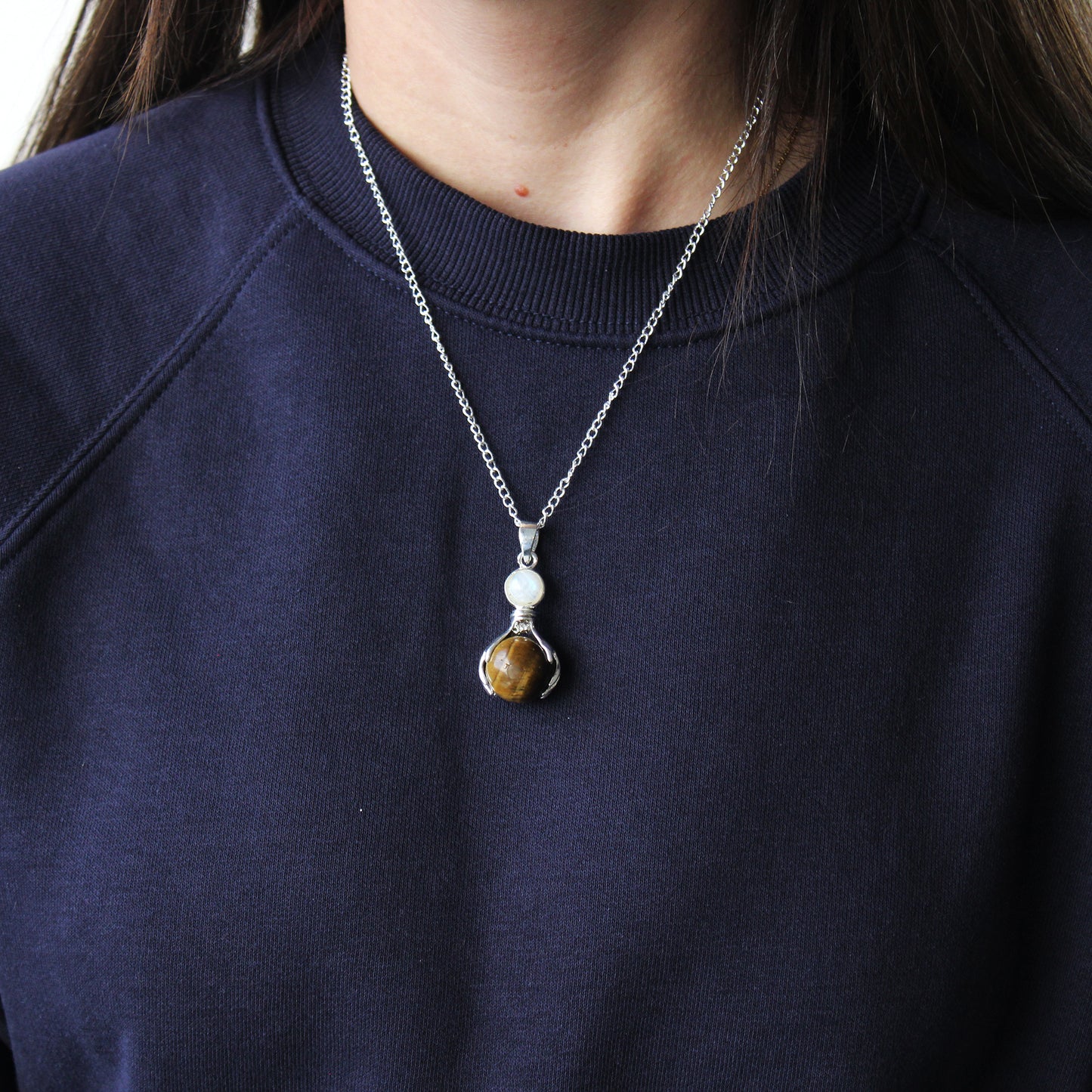Indische Edelsteinkette - Schützende Hände - 5 Designs