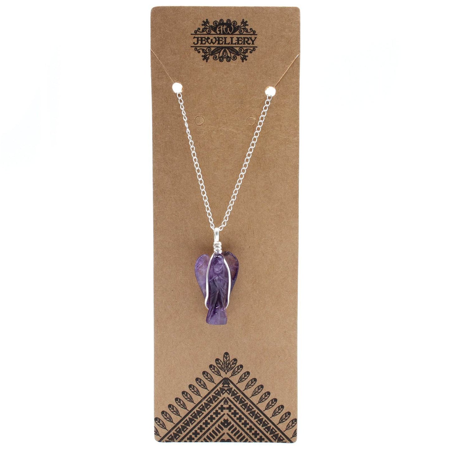 Indische Edelsteinkette - Schutzengel - Amethyst - Edelsteinkette - Hauttempel